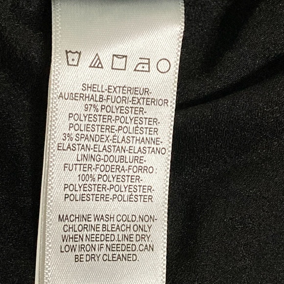 NWT Dress the Population Black Jordan Ruched Side Front Slit Gown - Sz M - Picture 7 of 9